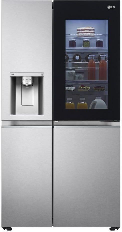 LG GSXV90BSAE Plumbed American Fridge Freezer - Premium Steel - Frost Free