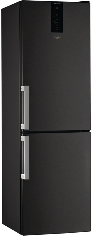 Whirlpool W9821DKSH  Frost Free Freestanding Fridge Freezer - Black Stainless Steel