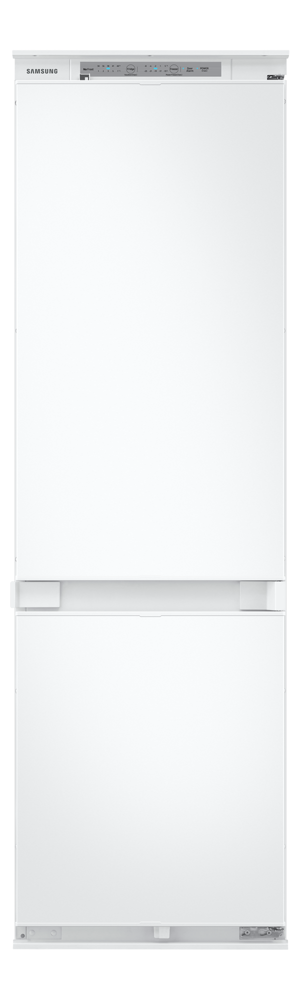 SAMSUNG Integrated Fridge Freezer With No Frost Slide Hinge White 267 L