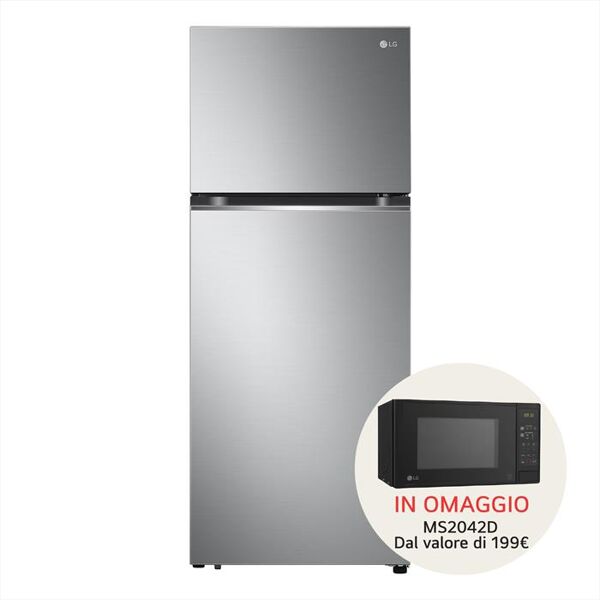 lg frigorifero 2 porte gtbv36pzgkd classe e 395 lt-stainless steel