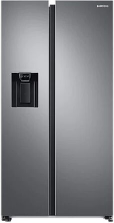 Samsung RS68A8821S9 frigorifero Side by Side Serie 8000 Libera installazione con congelatore 609 L con dispenser acqua e ghiaccio con allaccio idrico Classe E, Inox