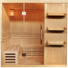 VOGUE SAUNA Sauna tradicional finlandesa 4/5 lugares envidraçada com prateleiras 200 x 180 x 200 - FABORG