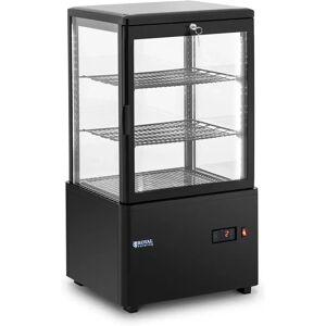 Refrigerated Display Case - 58 L - Royal Catering - 3 levels - black - locking RCCC-58-BT