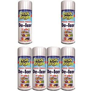 Y Homeware YORKSHIRE Homeware 200ML Fridge Freezer De Icer Spray Can - Ice Remover From Fridge - Anti Bacterial Spray - Easy & Quick Spraying - Quick Ice Cleaner Sprays - Ideal Use in Kitchen, Home (6 Cans)