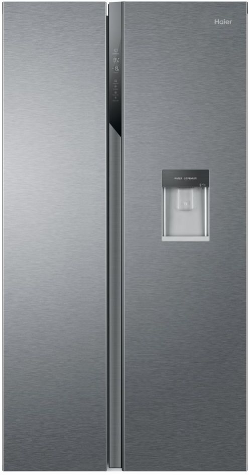 HAIER HSR3918EWPG American Fridge Freezer - Silver