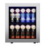 Ca'Lefort 16.9 in. Single Zone 66-Cans Beverage Cooler Freestanding/Countertop Quiet Compressor Refrigerator in Stainless Steel