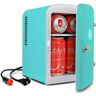 Koolatron 4L Retro Portable Mini Fridge with12V DC and 110V AC Cords, 6 Can Personal Cooler, Green