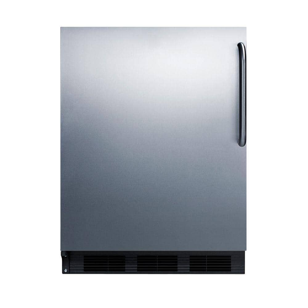 Summit Appliance 5.1 cu. ft. Mini Refrigerator with Freezer in Stainless Steel