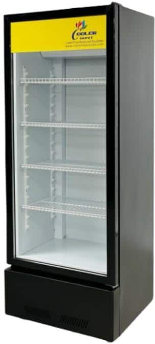 Cooler Depot 27 in. W 15 cu.ft. Commercial Upright One Glass Door Refrigerator Beverage Cooler in White