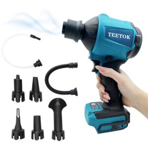 TEETOK Elektrischer Staubbläser, Druckluftspray, Handstaubsauger Turbo Clean, 50.000 rp, mit LED-Leuchten, Mini-Staubsauger, für Bürogeräte, Sofas, Auto