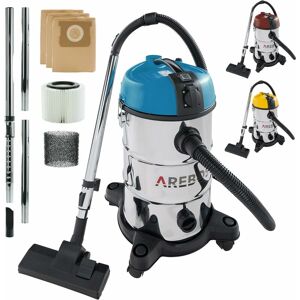 Arebos - Aspirateur industriel 6en1 1300W - 30L - Fonction de soufflage - Acier Inoxydable - Bleu - Bleu - Publicité