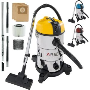 Aspirateur Industriel 6en1 1300W 30L Acier Inoxydable Fonction de soufflage Jaune - Jaune - Arebos - Publicité