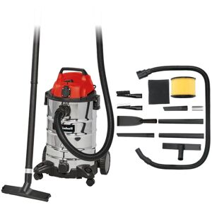 Aspirateur eaux et poussières tc-vc 1930 sa Kit (1500W, Cuve inox 30L, Prise Synchro oep) Livré avec accessoires - Einhell - Publicité