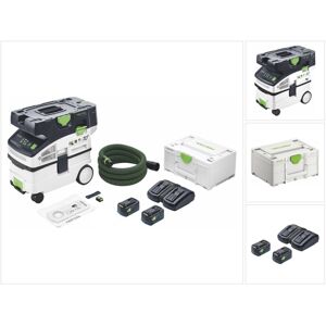 Ctlc midi I-Basic Aspirateur sans fil mobile 36 v ( 2x 18 v ) classe de poussière l + 2x batterie 5,0 Ah + chargeur + Systainer - Festool - Publicité