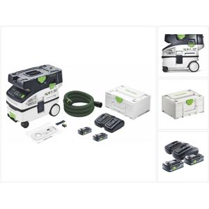 Ctlc mini i Aspirateur sans fil mobile 36 v ( 2x 18 v ) classe de poussière l + 2x batterie 4,0 Ah + chargeur + Systainer - Festool - Publicité