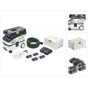 Ctlc mini i Aspirateur sans fil mobile 36 v ( 2x 18 v ) classe de poussière l + 4x batterie 4,0 Ah + chargeur + Systainer - Festool - Publicité