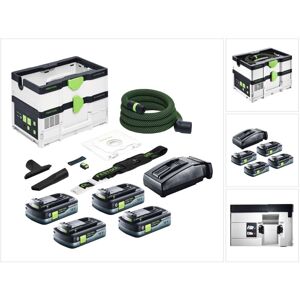 Ctmc sys Aspirateur sans fil 36V (2x 18 v) Classe de poussière m + 4x Batteries 4,0 Ah + Chargeur - Festool - Publicité