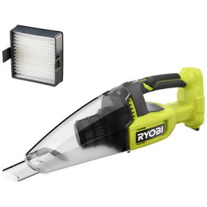 Pack Ryobi Aspirateur à main RHV18-0 - 18V One+ - 600ml - Sans batterie ni chargeur - Filtre hepa H11 - rhvf