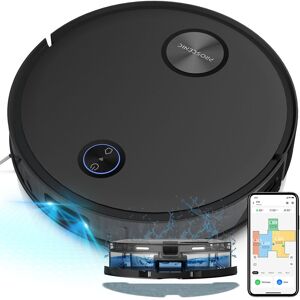 Proscenic - V10 - Aspirateur Robot Laveur 2 en 1-3000Pa-PathPro™ Laser Navigation-Aspirateur Laveur Sonique-App/Alexa/Siri/IFTTT - Publicité