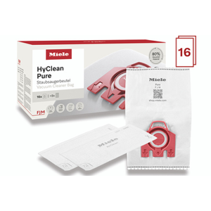 Miele Pack XXL Hyclean Pure FJM 80% matieres recyclees X16 SACS - Publicité