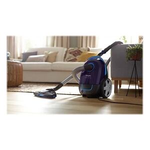 Philips Performer Compact FC8370 - Aspirateur - traineau - sac - gris silencieux - Publicité