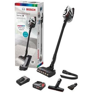 Bosch Unlimited Gen2 Serie 8 BSS8224 - Aspirateur - balai/à main (2-en-1) - sans sac - sans fil - blanc - Publicité