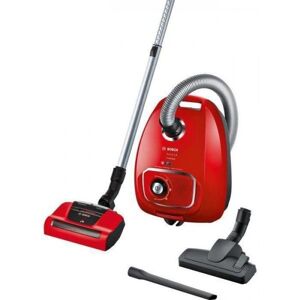 Aspirateur Robot BOSCH BGBS4PET1 ProAnimal - Traîneau Anti Poils d'Animaux ? Avec sac 4L ? 75 dB - 600 W - Rouge - Publicité