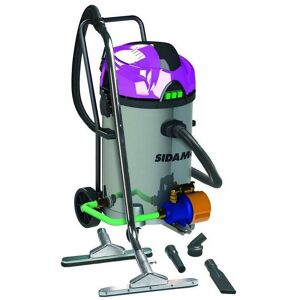 Sidamo - Aspirateur cuve inox 50 Litres 2x1200W - JET 60I RE - Publicité