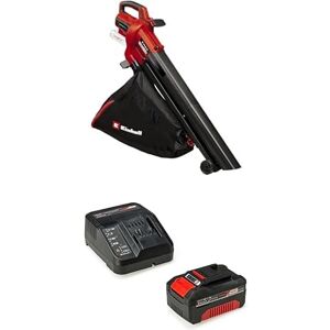 Einhell Aspirateur-souffleur de Feuilles sans Fil VENTURRO 18/210 PXC (Li-ION, 18 V, Puissance d’Aspiration 500 m³/h, Sac collecteur 45 L, soufflage Jusqu’à 210 km/h) avec Chargeur et Batterie 4,0Ah - Publicité