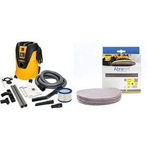 MIRKA Dust Extractor 1025 L PC EU 230 V + Accs. Kit 230V, Noir/Jaune, 530mm, 1000 W & Abranet - Publicité