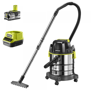 Ryobi Aspirateur eau et poussières RYOBI R18WDV-0 - 18V - 4Ah - bidon 18 lt