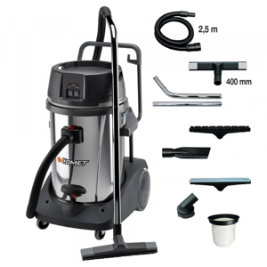 Comet Aspirateur eau et poussière Comet CVP 278 XBH - 78 litres - Cuve en acier - Série professionnelle