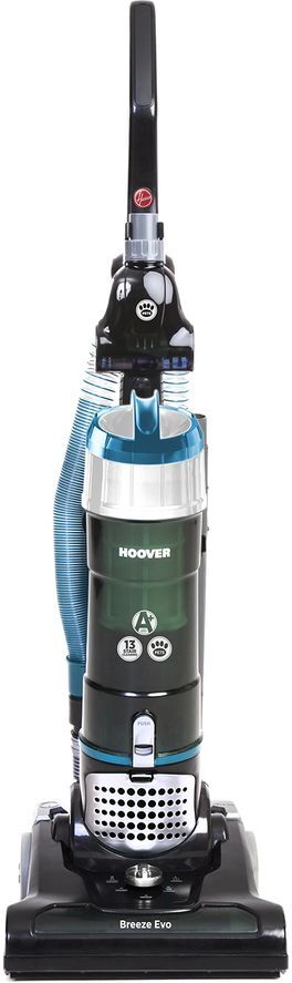 Hoover Breeze Evo Pets TH31BO02 Upright Bagless Vacuum Cleaner - Black &amp; Turquoise, Black