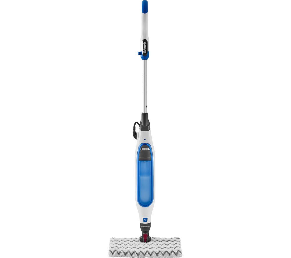 SHARK Klik N' Flip S6001UK Steam Mop - White &amp; Blue, White