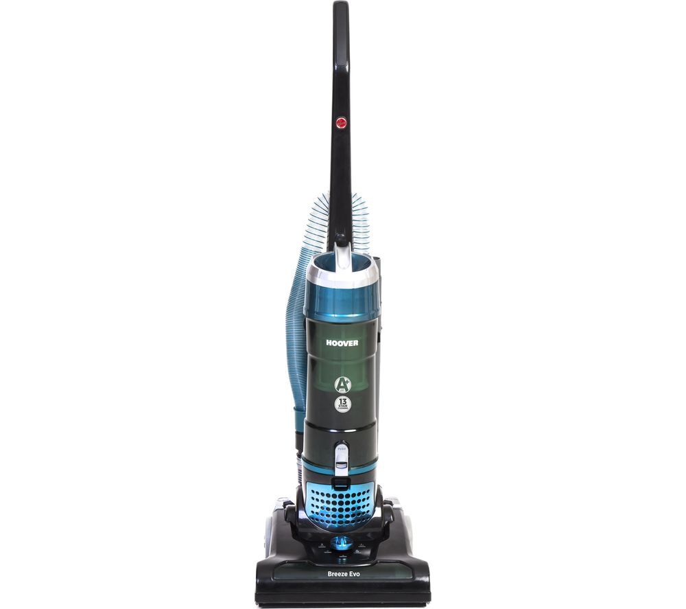 Hoover Breeze Evo TH31BO01 Upright Bagless Vacuum Cleaner - Black &amp; Turquoise, Black