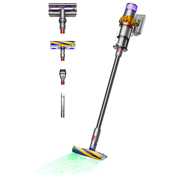 dyson v15 detect absolute scopa elettrica senza filo, senza sacco, 660 w