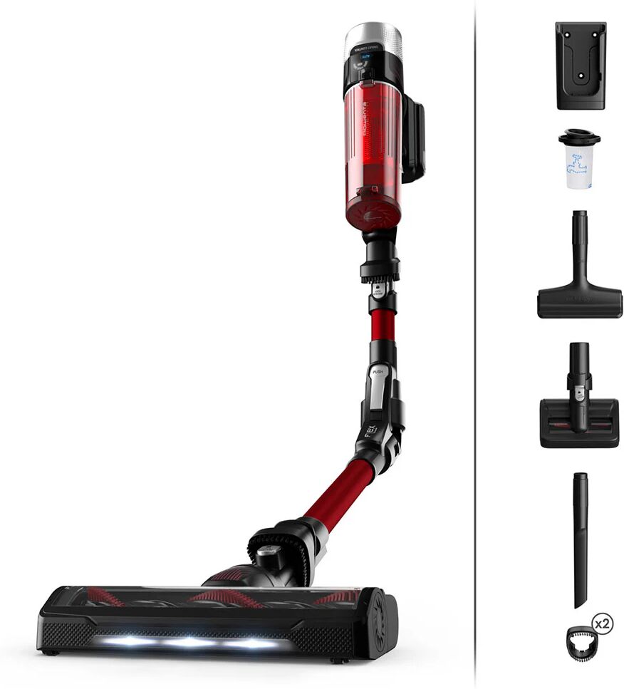 Rowenta X-Force Flex 9.60 RH2079 aspirapolvere senza filo Nero, Rosso Senza sacchetto