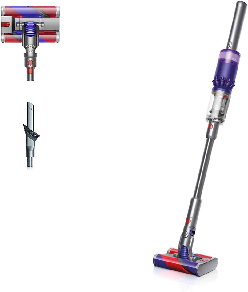 Dyson Omni glide aspirapolvere senza filo Nichel, Viola Senza sacchetto