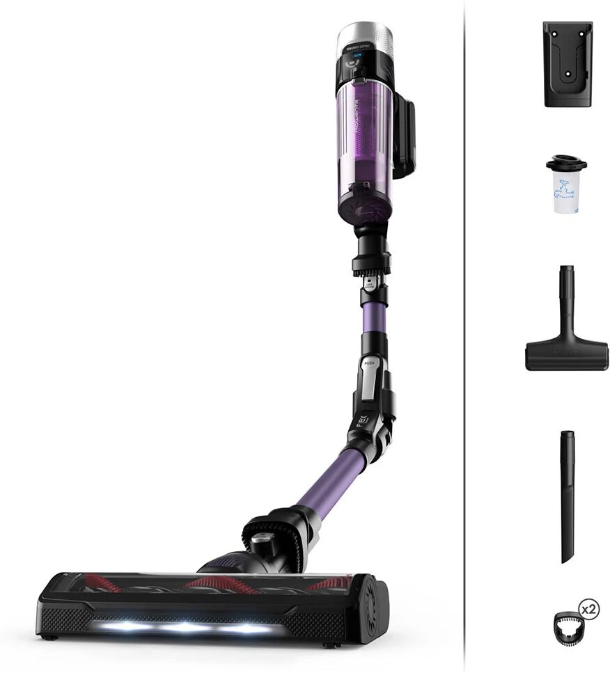 Rowenta X-Force Flex 9.60 RH2039 aspirapolvere senza filo Nero, Viola Senza sacchetto