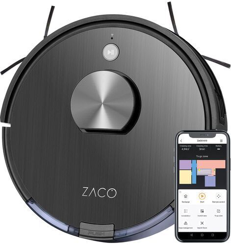 ZACO A10 Robot aspirapolvere con funzione tergicristallo   nero