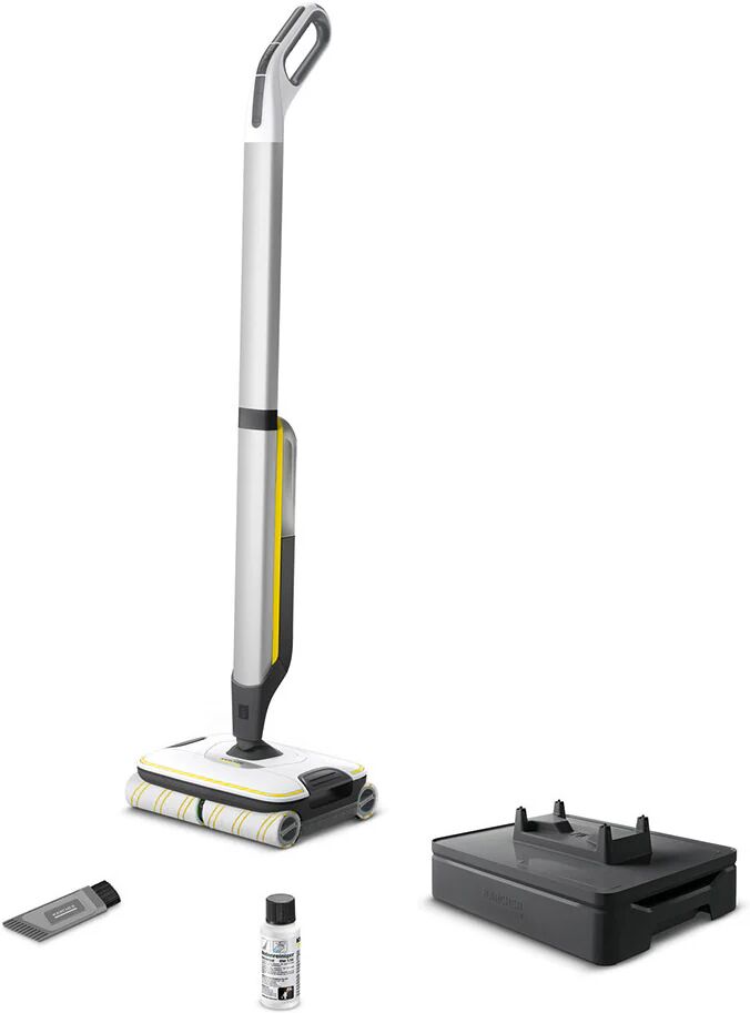 Kärcher FC 7 CORDLESS Electric broom Batteria Bagnato Senza sacchetto Nero, Bianco, Giallo 2,85 Ah