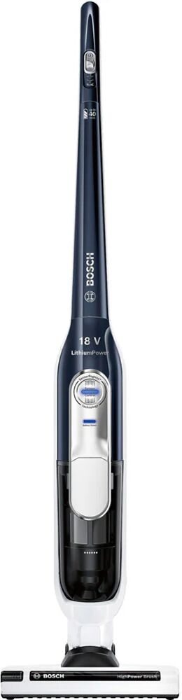 Bosch BBH51840 scopa elettrica Aspirapolvere a bastone Batteria Senza sacchetto Blu marino, Bianco