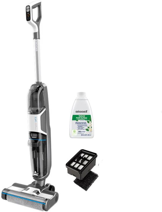 Bissell CrossWave HF3 Cordless Select Aspirapolvere verticale Batteria Secco e bagnato Senza sacchetto Grigio, Bianco