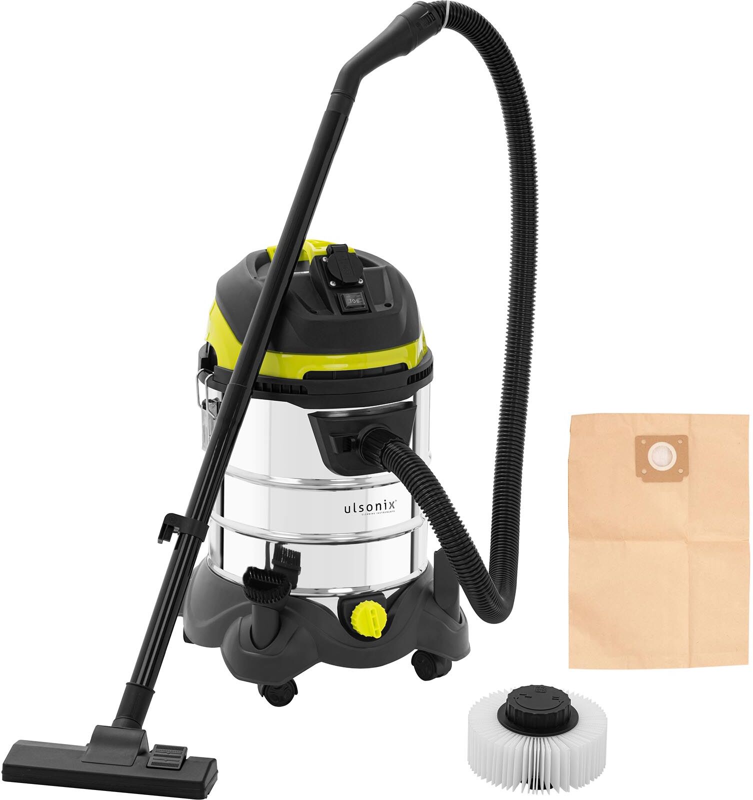 ulsonix Odkurzacz przemysłowy - 1400 W - 25 l - gniazdko FLOORCLEAN 25DS