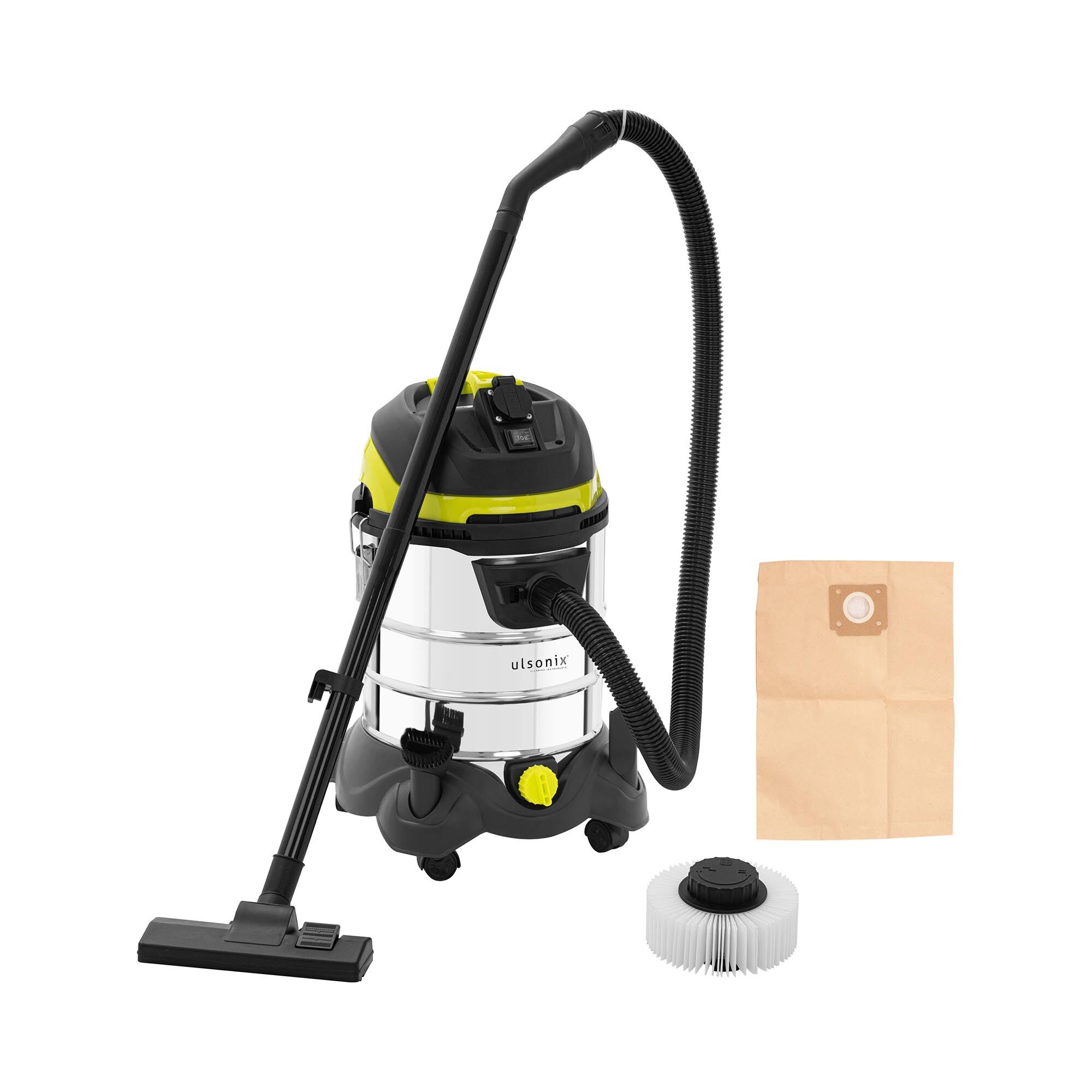 ulsonix Aspirador industrial - 1400 W - 25 l - tomada FLOORCLEAN 25DS