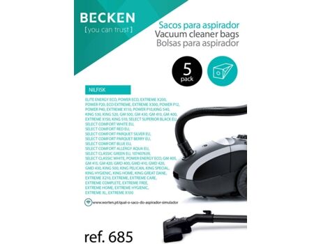 Becken Sacos de Aspirador Refª685 (5 unidades)