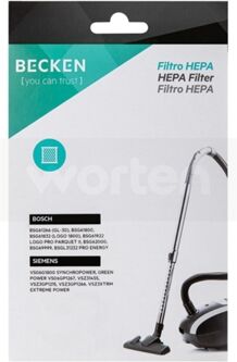 Becken Filtro Aspirador HEPA - REFª 5210 (Compatibilidade: Bosch, Siemens)