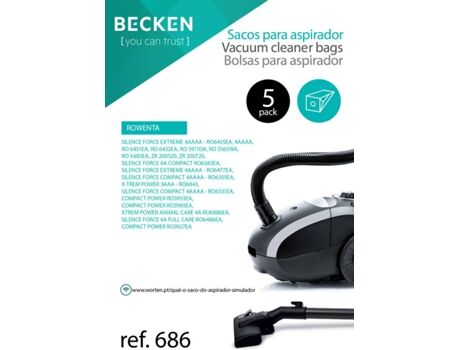 Becken Sacos de Aspirador Refª 686 (5 unidades)