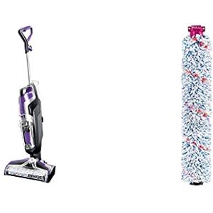 BISSELL CrossWave Pet Pro 3-in-1 Multi-Surface Floor Cleaner 2224E & CrossWave Multi-Surface Brushroll Replacement Brushroll For CrossWave Multi-Surface Floor Cleaners 1868F