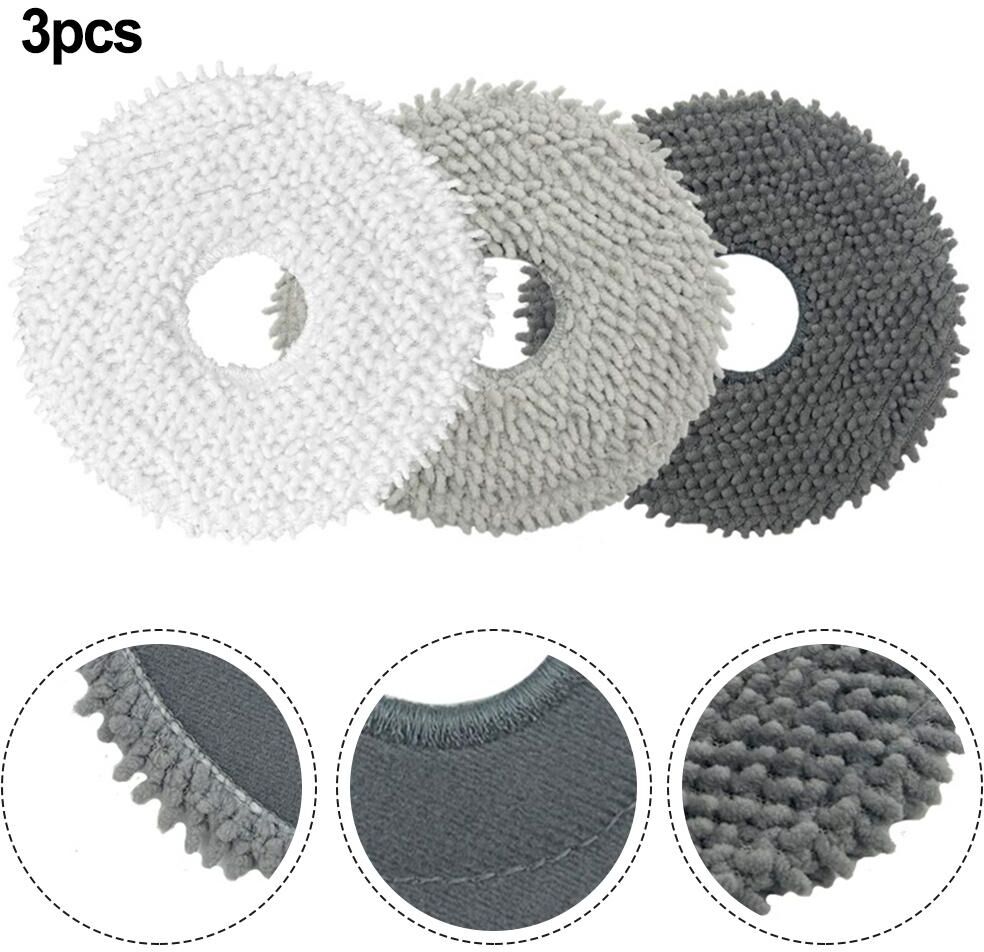 Vacuum Cleaner Acc 3pcs Mopping Pad For Roborock P10 Light Gray Roborock Q Revo